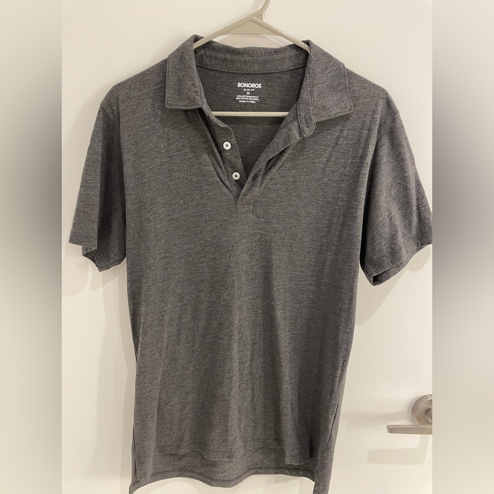 Bonobos - Slim Fit Polo (Medium / Heather Gray)